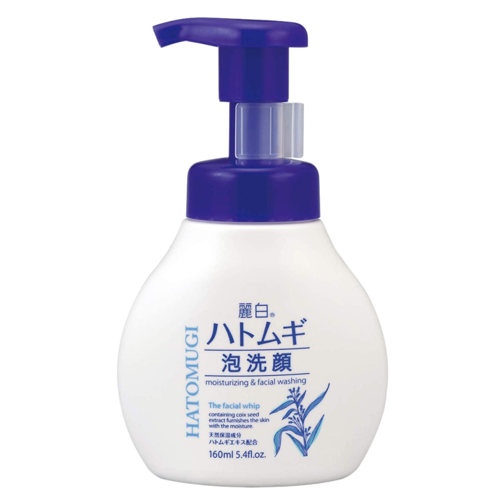 Foaming face wash Hatomugi Facial Whip moisturizes and whitens the skin