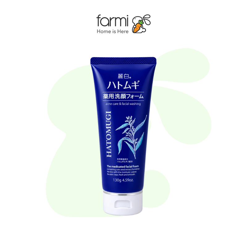 Reihaku Hatomugi Acne Care & Facial Washing, Acne Prevention, Moisturizing & Brightening