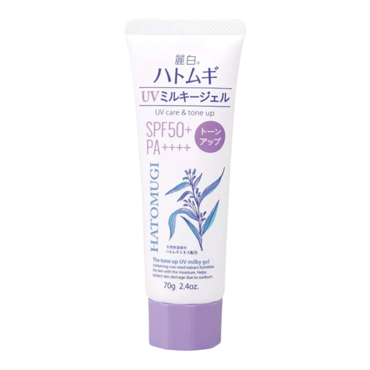 Tone Up UV Milky Gel sunscreen Hatomugi SPF50+ PA++++