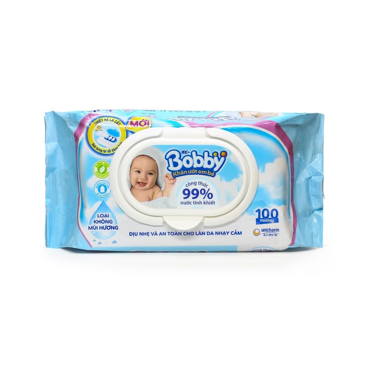 Khăn Giấy Ướt Em Bé Không Mùi - Bobby