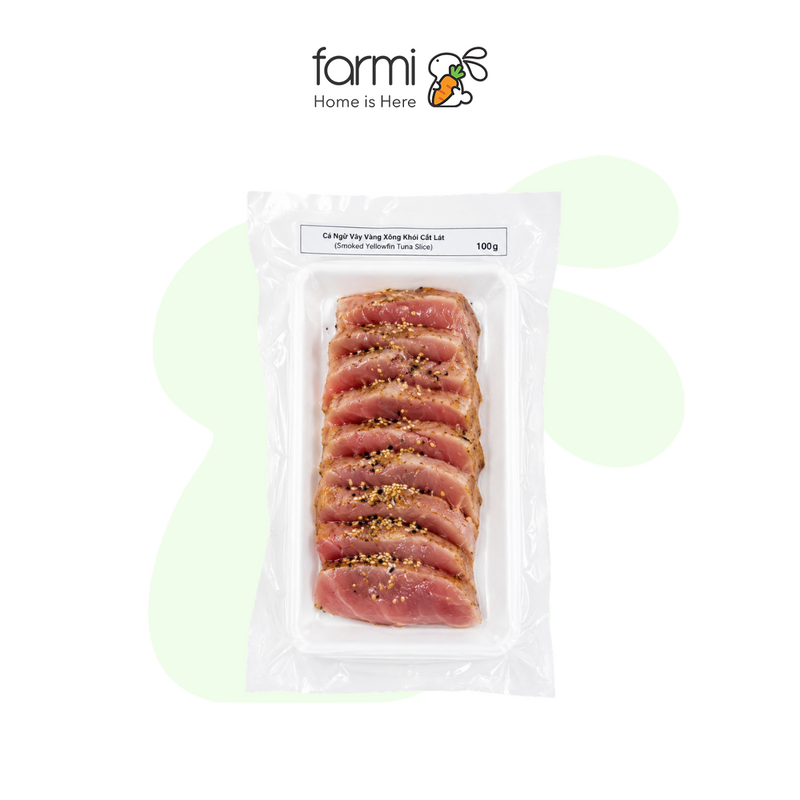 Smoked Yellowfin Tuna Sliced ​​with Torch 100g