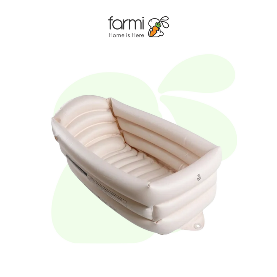 Smartangel Soft Baby Bathtub, Ivory, 7L