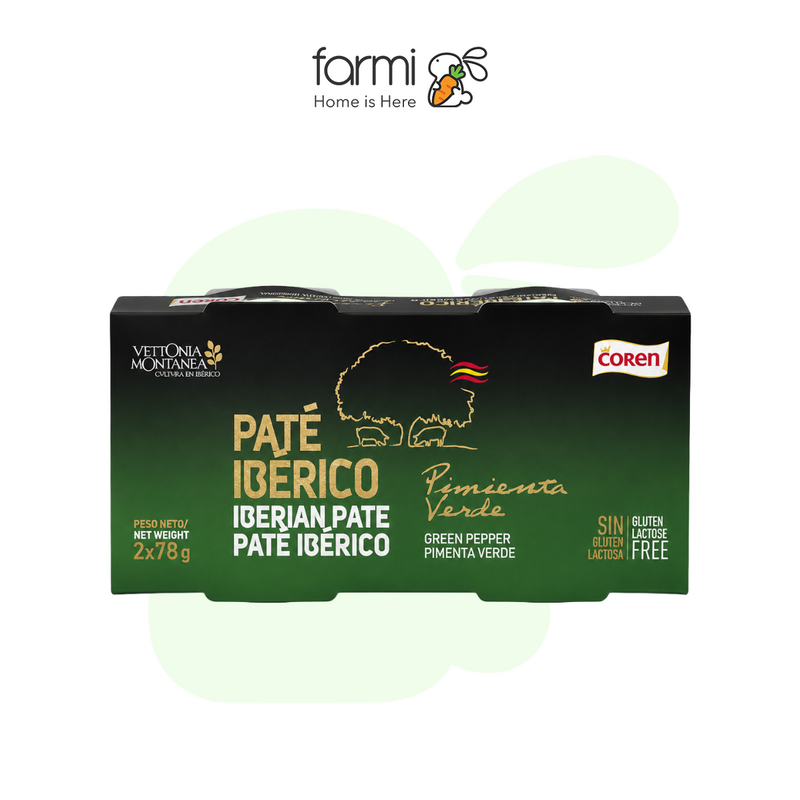 Pate Heo Iberico Tiêu Xanh Coren 78g x 2