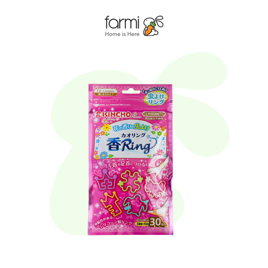 Vòng Tay Chống Muỗi Đuổi Côn Trùng Hương Hoa Thiên Nhiên Kincho 30 cái 1