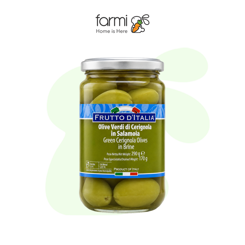 Trái Oliu Xanh Có Hạt Quả Siêu To Glass Jar 170g - 290g