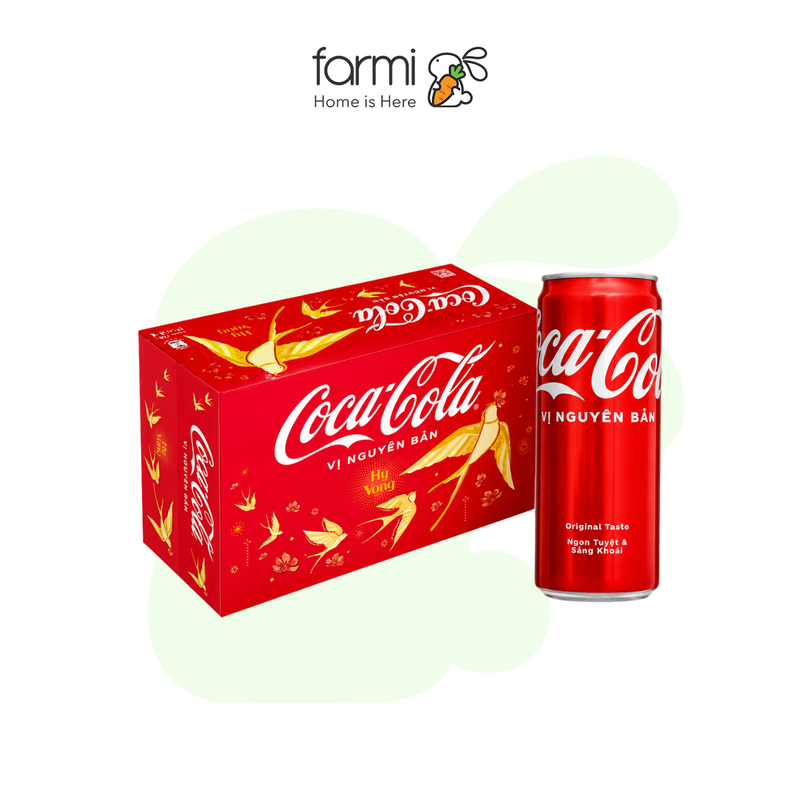 Coca-Cola Original Taste Soft Drink 330ml × 24 Cans