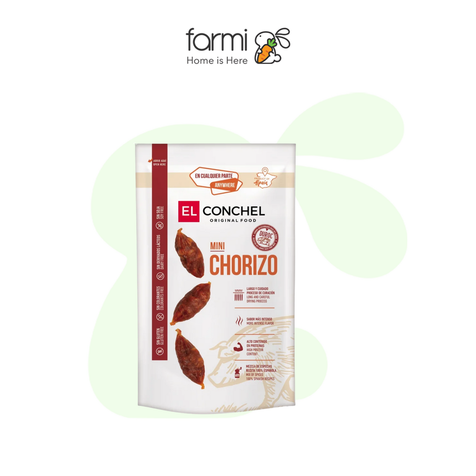 El Conchel Premium Spanish Mini Chorizo Dry Pork Sausages - 55g