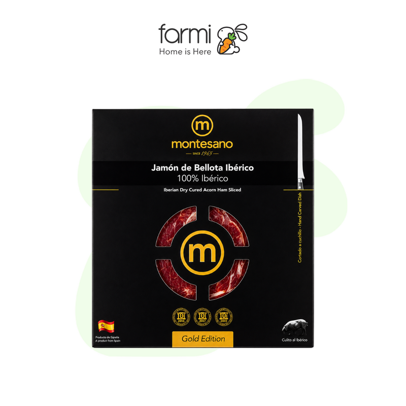 Thịt Lợn Ướp Muối Đùi Sau Cắt Lát Bằng Tay Bellota 100g