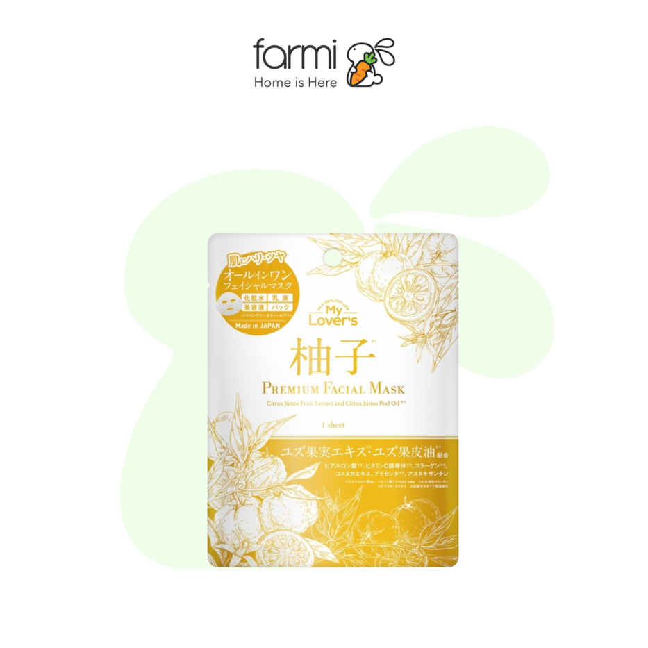 My Lover's Premium Sheet Mask Yuzu Extract 30ml 1