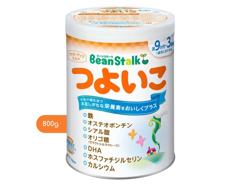 9か月～3歳児用 調製粉乳 ビーンスターク つよいこ 800g