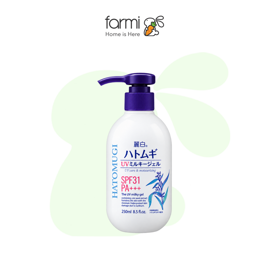 Hatomugi Moisturizing Body Lotion with Sunscreen SPF31 PA+++ 250ml 2