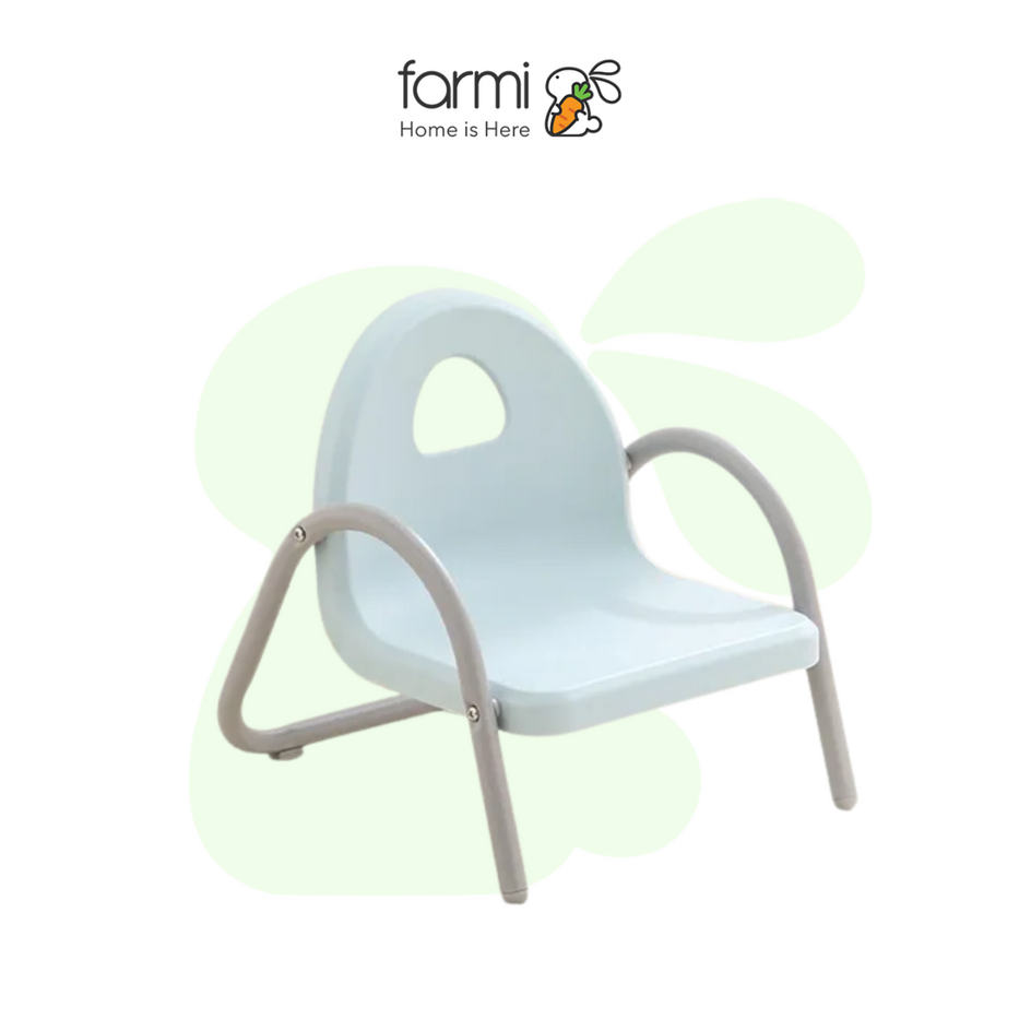 Ghế Ngồi Mini Cho Em Bé Dưới 16Kg Màu Xanh Xám Smartangel 32cm x 36cm x 34cm