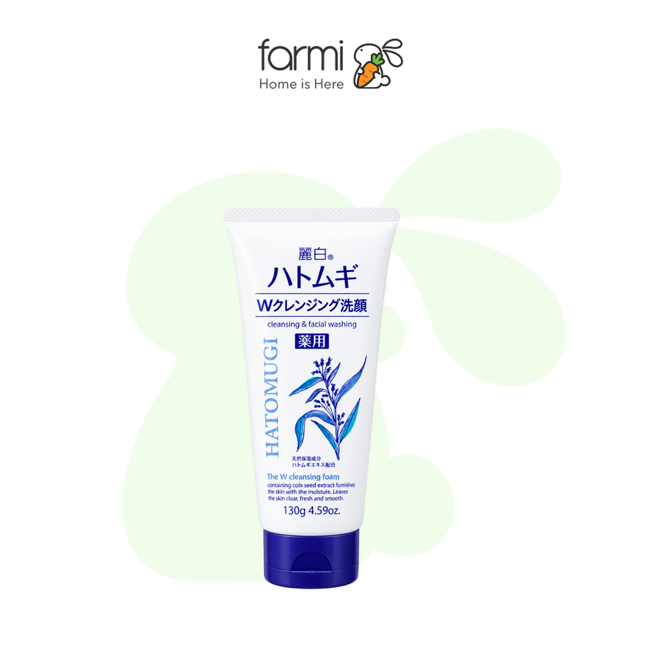 Hatomugi Cleansing Milk: Makeup Remover, Moisturizer, and Skin Brightener 130g 1