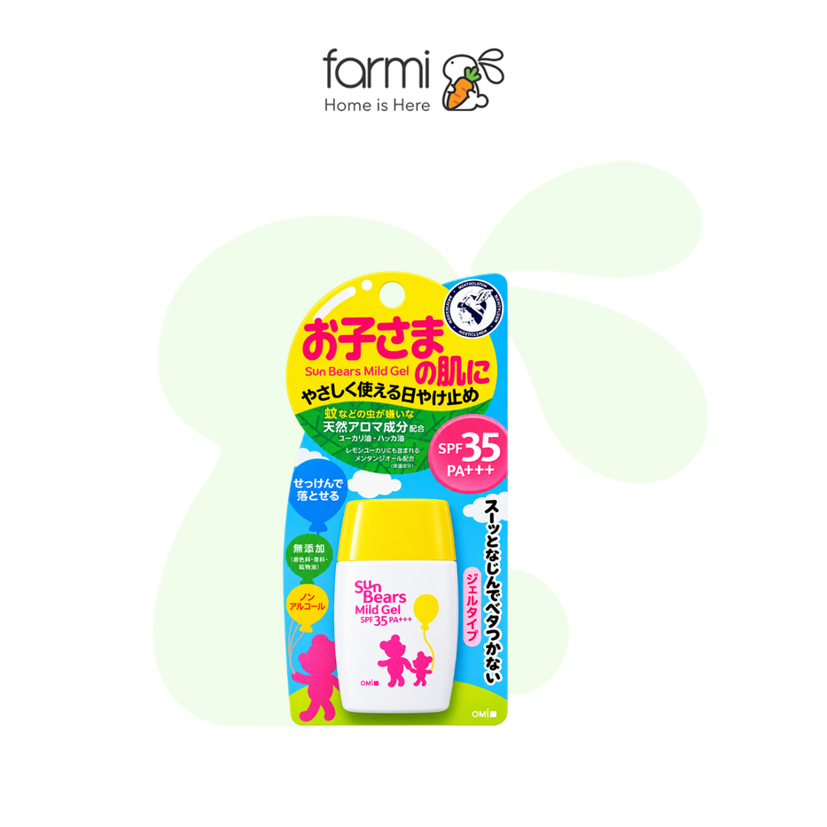 Omi Brotherhood Sun Bears Mild Gel Sunscreen SPF35 PA+++ 30g 2