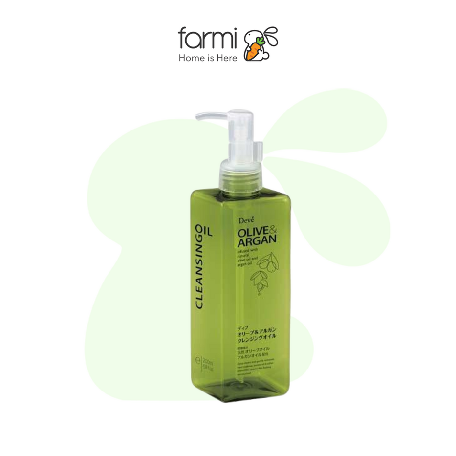 Dầu Tẩy Trang Làm Sạch Da Lành Tính, Chiết Xuất Từ Dầu Olive & Argan Deve 200ml 1