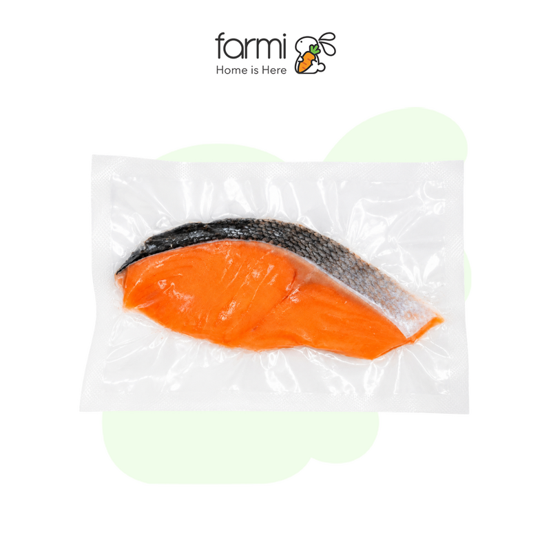 Mai Tin Frozen Trout Salmon Cutlet Skin-On 100g