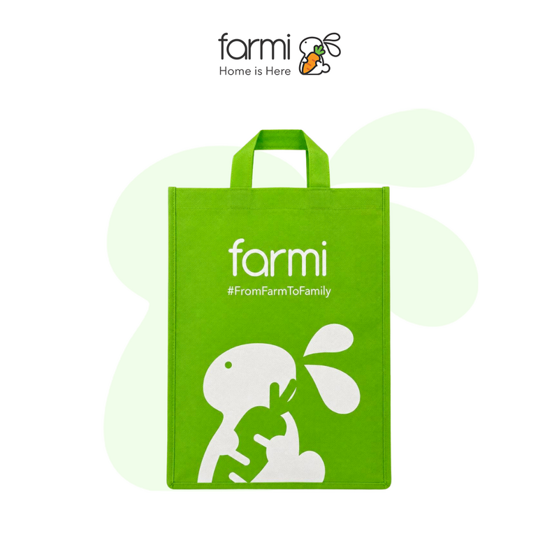 Túi vải không dệt bảo vệ môi trường Farmi size L