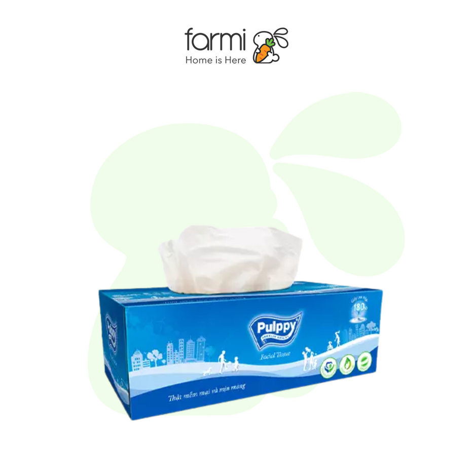 Pulppy Classic Facial Tissue Box 1 Box (180 Sheets x 2-Ply) 2