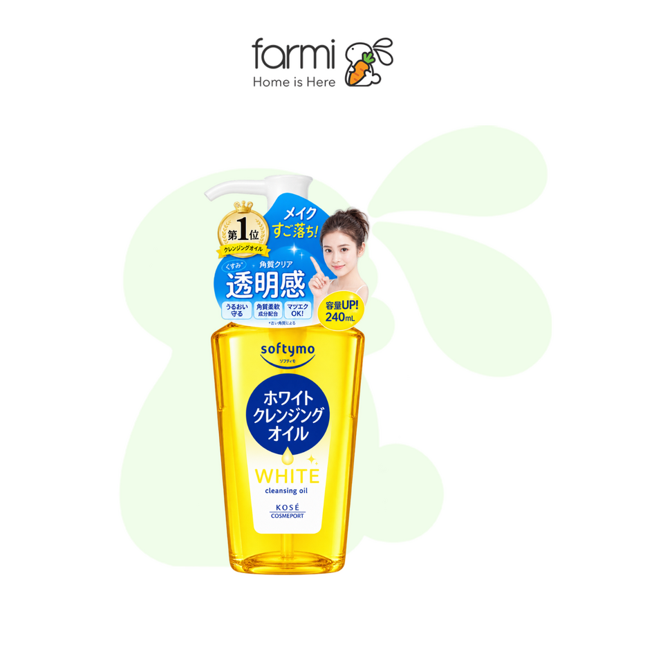 Kose Softymo White Cleansing Oil 240ml 2