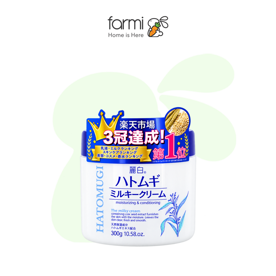 麗白 ハトムギ ミルキークリーム 300g 高保湿 保湿クリーム Face&Body 1