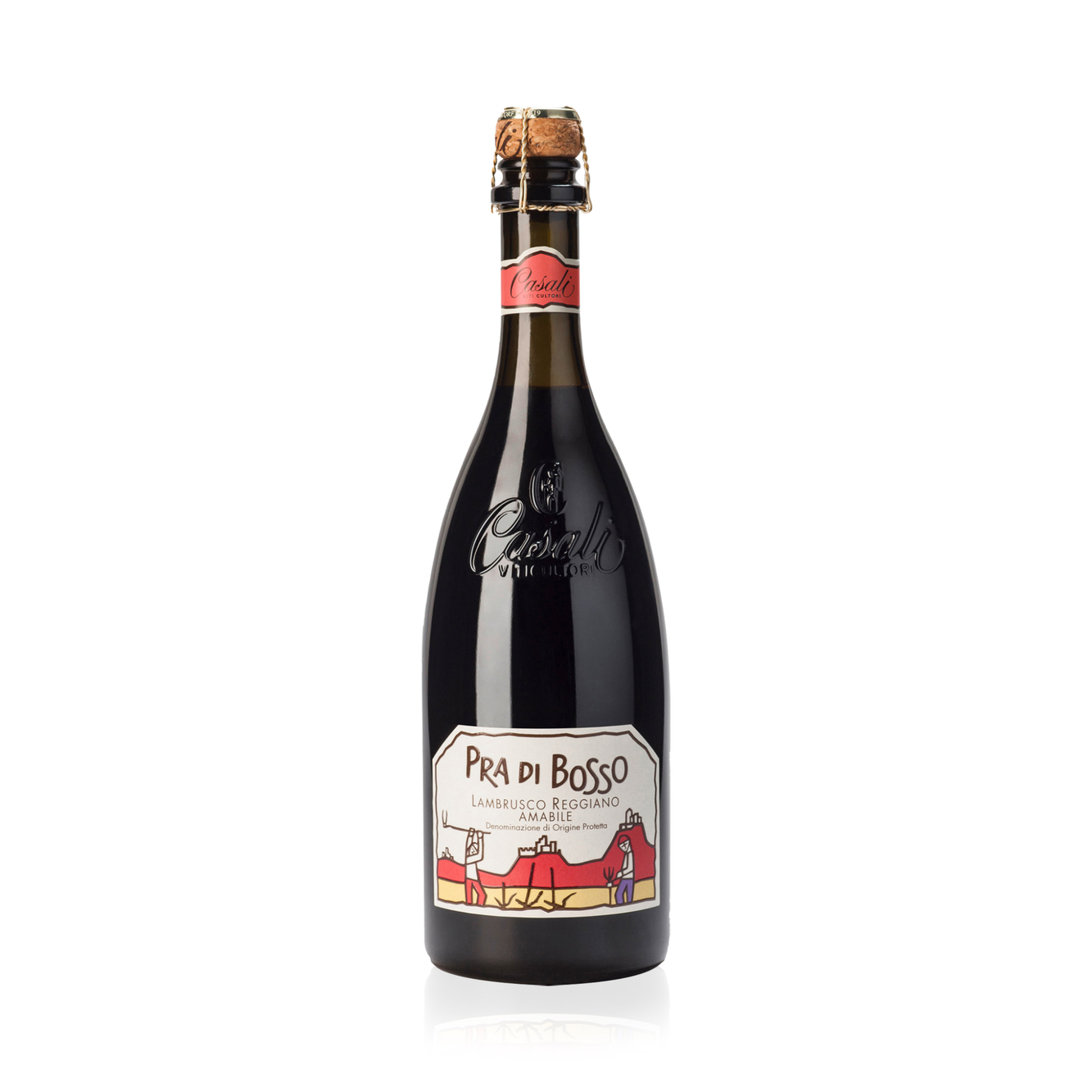 Pra Di Bosso Lambrusco Reggiano Amabile Vino Frizzante