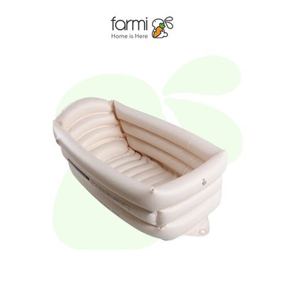 Bồn Tắm Mềm Cho Bé Màu Trắng Ngà Smartangel 7L