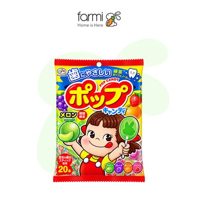 FUJIJA Fruit-flavored Lollipops with 20p Oligo Sugar, 128g
