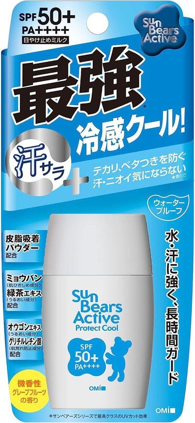 オミ サンベアーズ クール・ウォータープルーフ・ロングラスティング 日焼け止め SPF50+ PA++++ 30g（正規品）