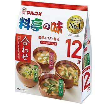 MARUKOME_Súp miso ăn liền 4 vị 12 gói