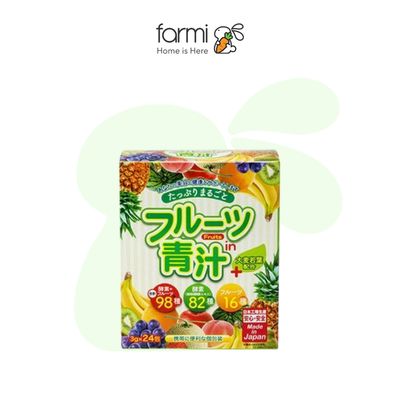 Bột Mầm Lúa Mạch Trái Cây Aojiru 3g x 24