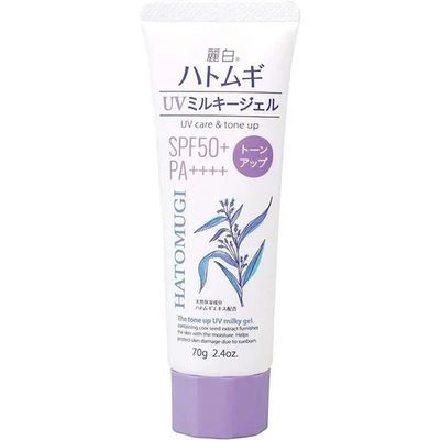 ハトムギ トーンアップUVミルキージェル SPF50+ PA++++ 保湿・トーンアップ日焼け止め 70g（正規品）